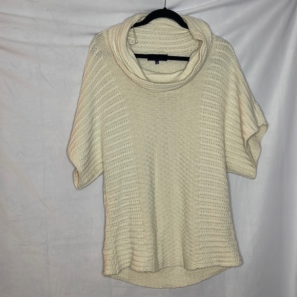 JONES NY SIGNATURE COWL NECK SHORT SLEEVE SWEATER (L) - Picture 1 of 7